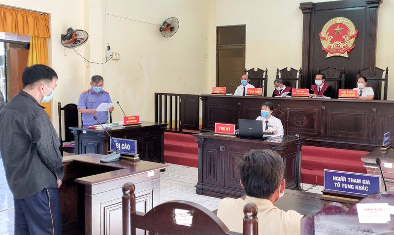 Bị cáo Lê Văn Lem tại tòa