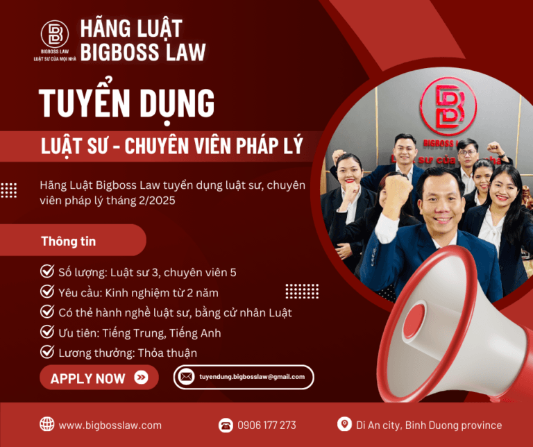 TUYỂN DỤNG LUẬT SƯ