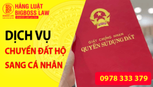Dịch vụ chuyển đổi đất hộ sang đất cá nhân