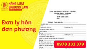 Đơn ly hôn đơn phương