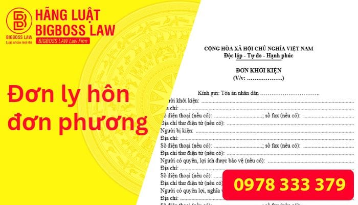 Đơn ly hôn đơn phương