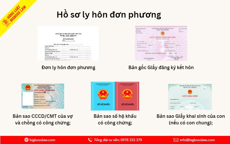 Thủ tục ly hôn đơn phương tại Dĩ An 2 Hồ sơ ly hôn đơn phương