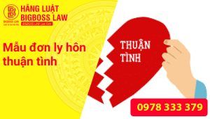 Mẫu đơn ly hôn thuận tình