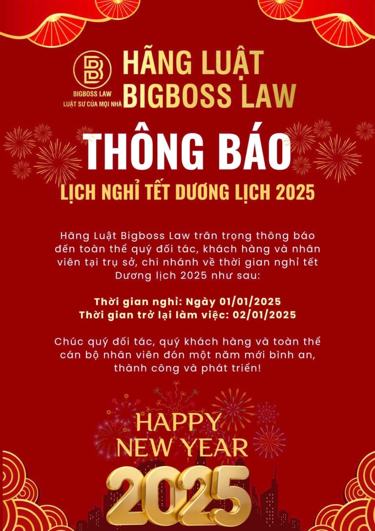 HÃNG LUẬT BIGBOSS LAW TRÂN TRONG THÔNG BÁO LỊCH NGHỈ TẾT NĂM 2025 10 tet tay