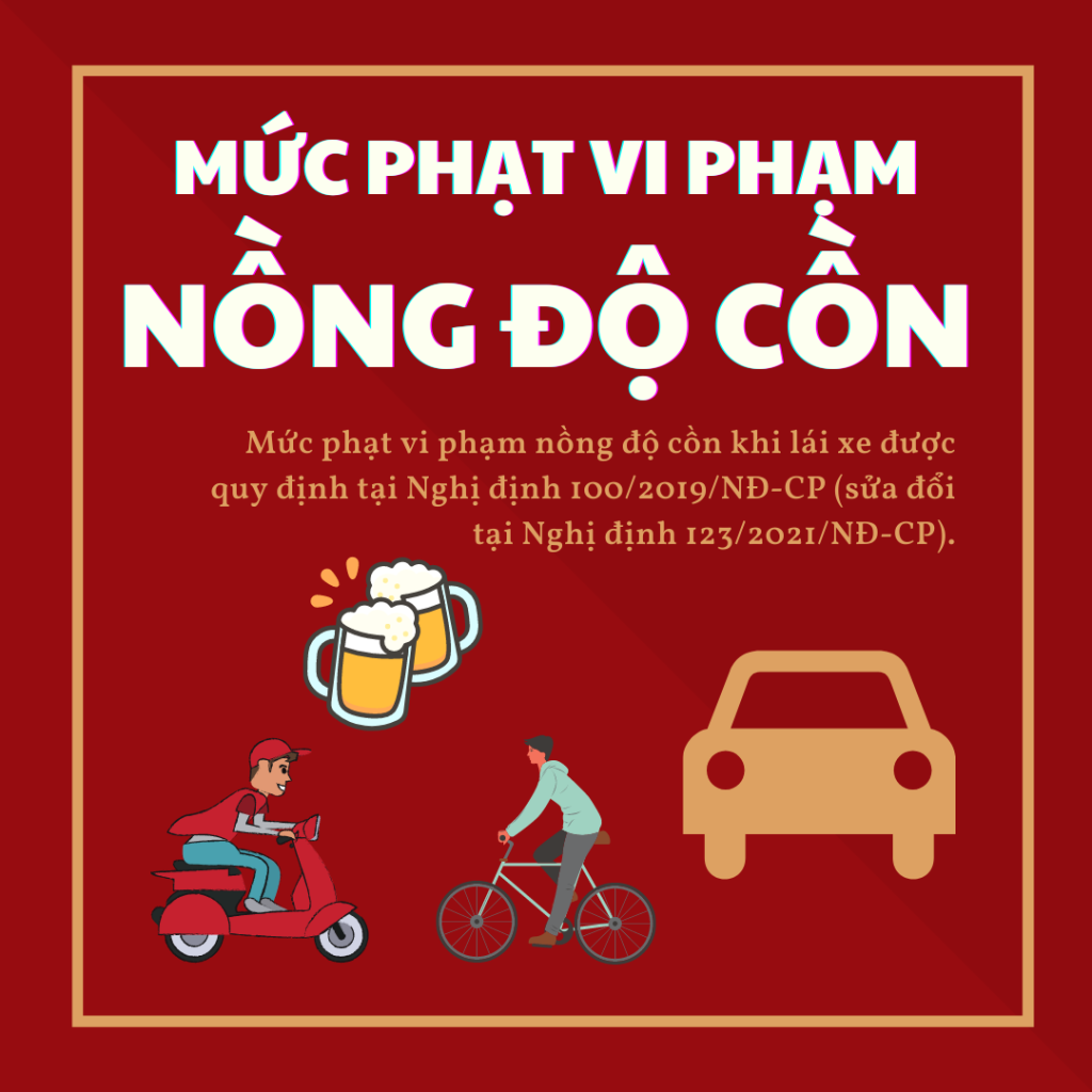 MỨC XỬ PHẠT HÀNH CHÍNH KHI VI PHẠM NỒNG ĐỘ CỒN ĐỐI VỚI NGƯỜI THAM GIA GIAO THÔNG ĐƯỜNG BỘ