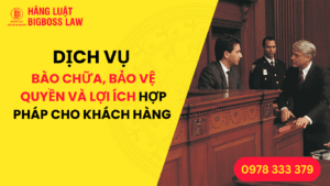 DỊCH VỤ BÀO CHỮA, BẢO VỆ QUYỀN VÀ LỢI ÍCH HỢP PHÁP CHO KHÁCH HÀNG TRONG LĨNH VỰC HÌNH SỰ