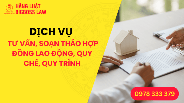 DỊCH VỤ TƯ VẤN, SOẠN THẢO HỢP ĐỒNG LAO ĐỘNG, QUY CHẾ, QUY TRÌNH