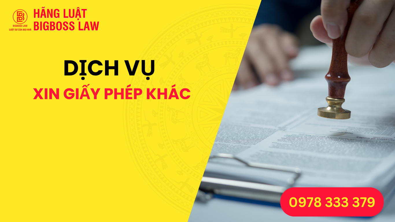 DỊCH VỤ XIN GIẤY PHÉP KHÁC TRONG LĨNH VỰC ĐẦU TƯ