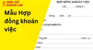 Hợp đồng khoán việc