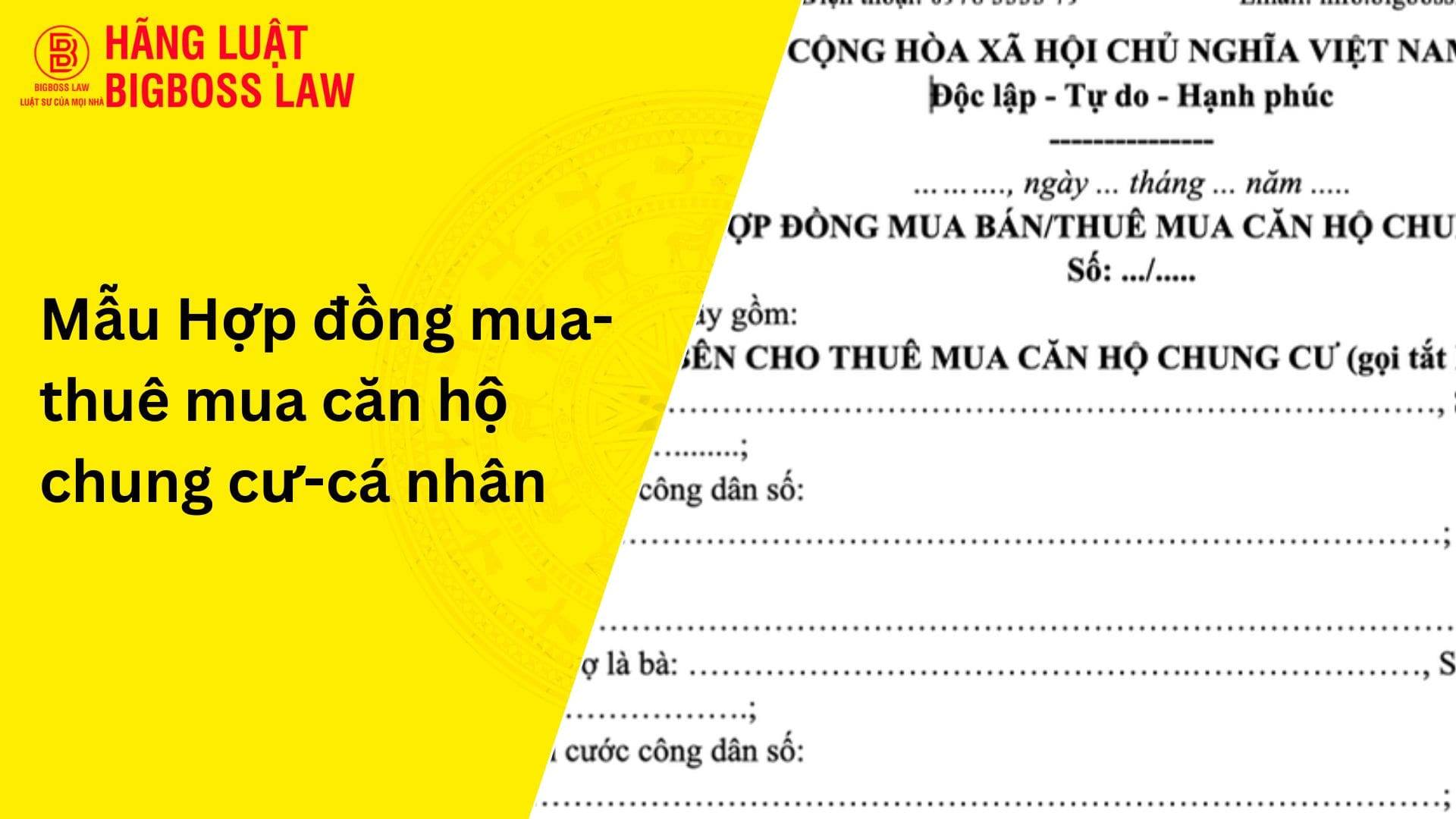 Hợp đồng mua-thuê mua căn hộ chung cư-cá nhân