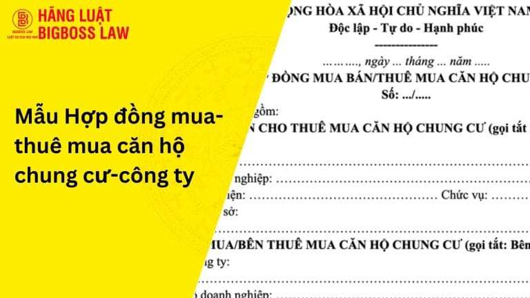 Mẫu hợp đồng mua - thuê mua căn hộ chung cư - công ty 9 Hợp đồng mua-thuê mua căn hộ chung cư công ty