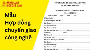 Hợp đồng chuyển giao công nghệ