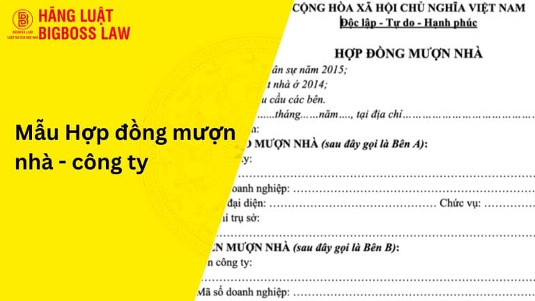 Mẫu hợp đồng mượn nhà - công ty 9 Hợp đồng mượn nhà - công ty