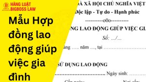 Mẫu Hợp đồng lao động giúp việc gia đình