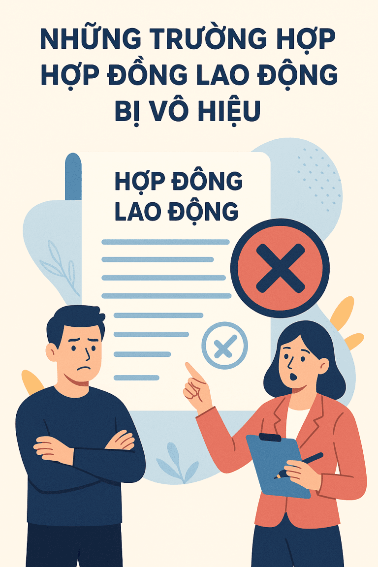 NHỮNG TRƯỜNG HỢP HỢP ĐỒNG LAO ĐỘNG BỊ VÔ HIỆU