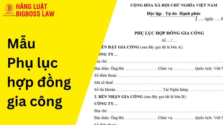 phu luc Hop dong gia cong