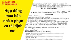 Hợp đồng mua bán nhà ở phục vụ tái định cư