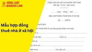 Hợp đồng thuê nhà ở xã hội