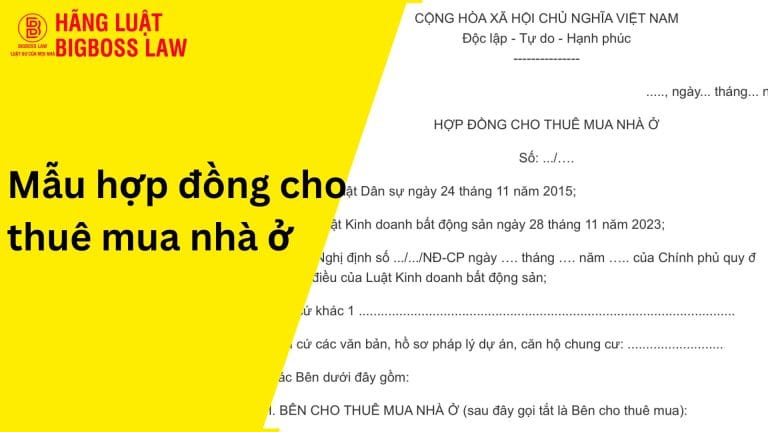 Hợp đồng mua thuê nhà ở
