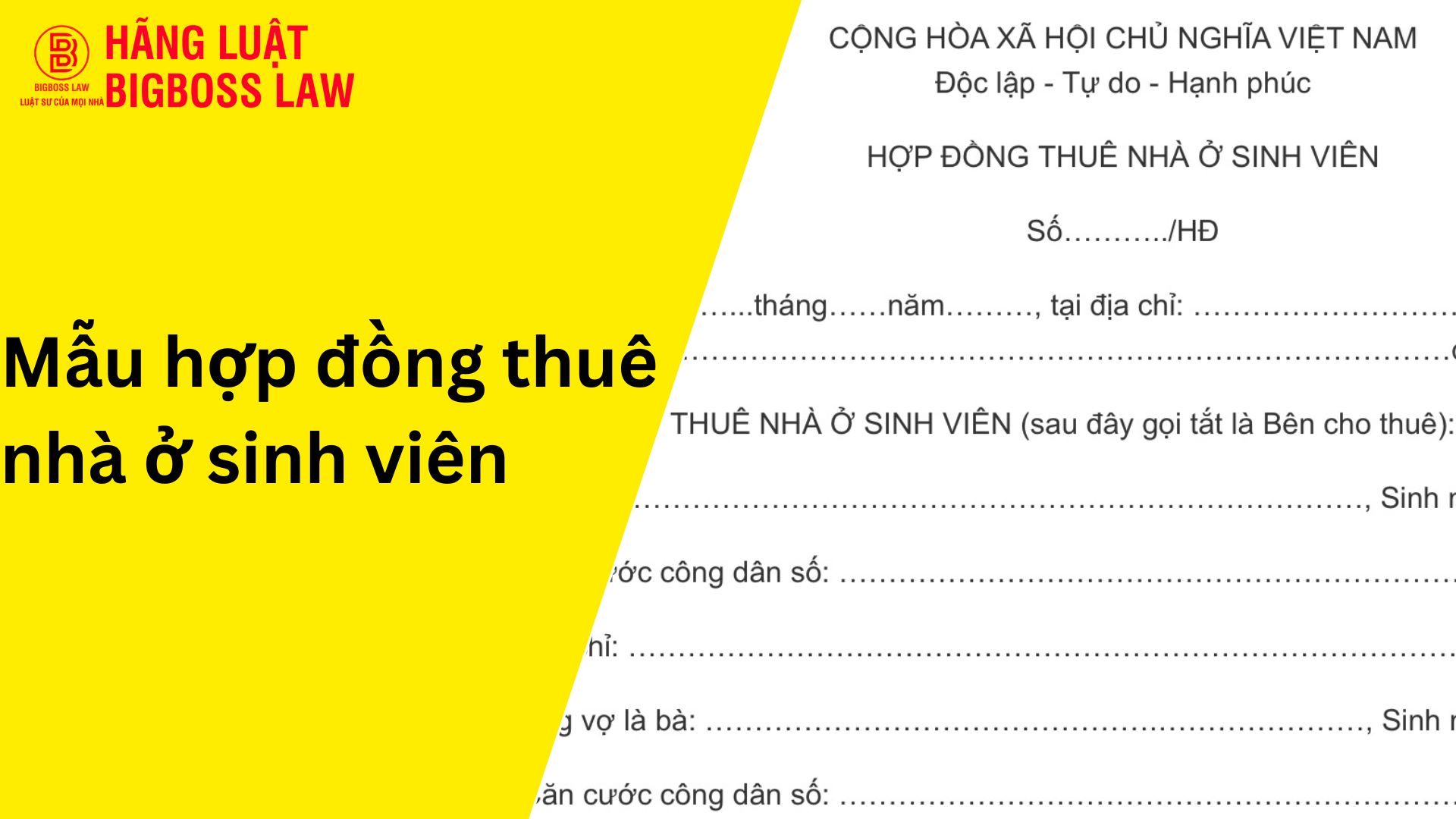 Hợp đồng thuê nhà ở sinh viên