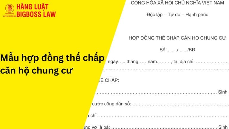 Hợp đồng thế chấp căn hộ chung cư