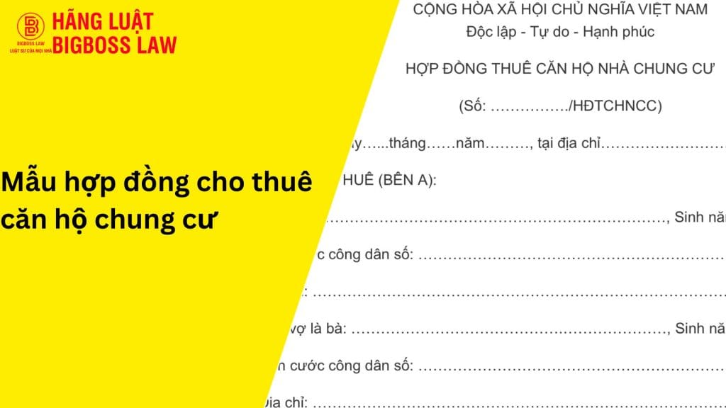 Hợp đồng cho thuê căn hộ chung cư