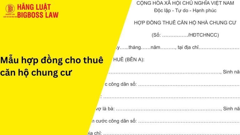 Hợp đồng cho thuê căn hộ chung cư