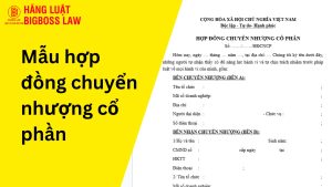 Mẫu hợp đồng chuyển nhượng cổ phần