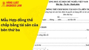Hợp đồng thế chấp bằng tài sản của bên thứ ba