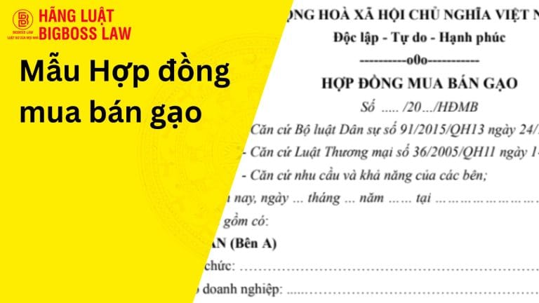 Hợp đồng mua bán gạo 11 Hợp đồng mua bán gạo