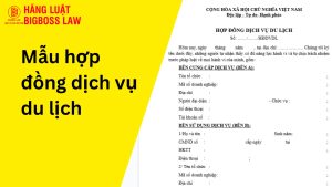 Mẫu hợp đồng dịch vụ du lịch