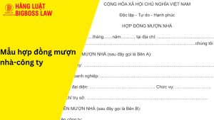 Hợp đồng mượn nhà