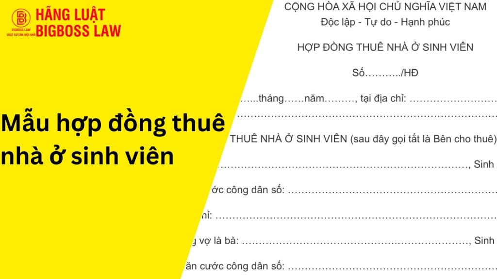 Hợp đồng thuê nhà ở sinh viên