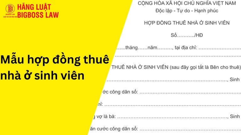 Hợp đồng thuê nhà ở sinh viên