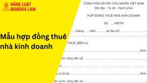 Hợp đồng thuê nhà kinh doanh