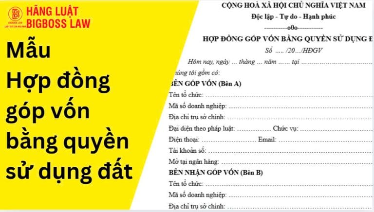 Mẫu hợp đồng góp vốn bằng quyền sử dụng đất 12 z6604440932598 f6a20bcccc6419d344623f2eedf1d871