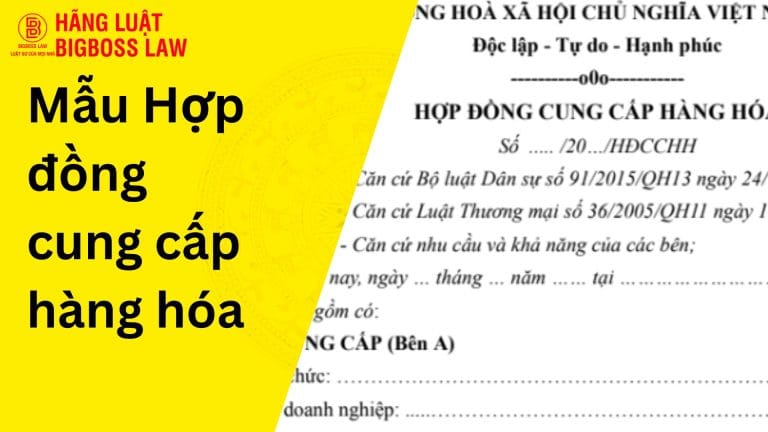 Hợp đồng cung cấp hàng hóa