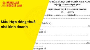 Mẫu hợp đồng thuê nhà kinh doanh