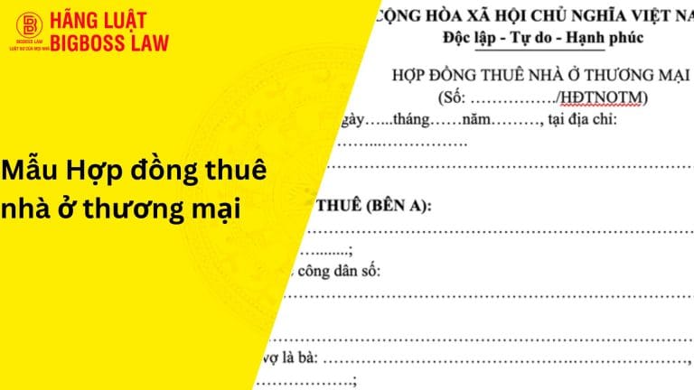 Mẫu hợp đồng thuê nhà ở thương mại 12 Mẫu hợp đồng thuê nhà ở thương mại