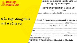 Hợp đồng thuê nhà ở công vụ