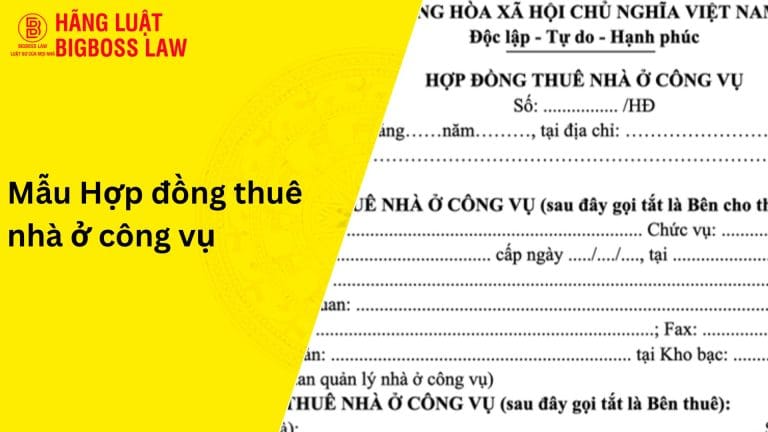 Hợp đồng thuê nhà ở công vụ