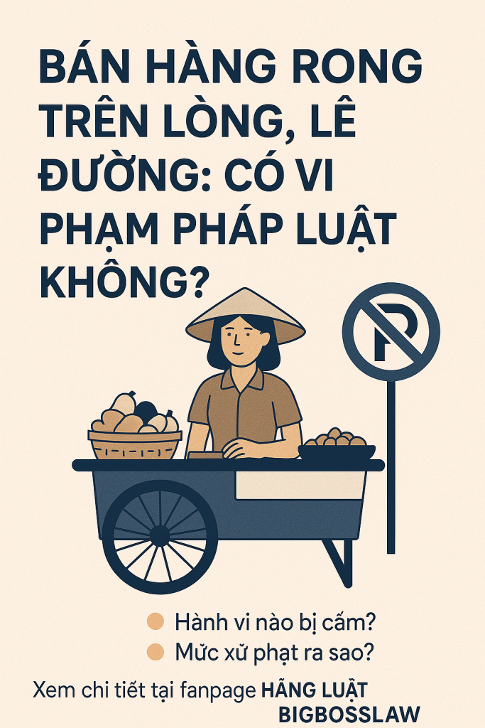 BÁN HÀNG RONG TRÊN LÒNG, LỀ ĐƯỜNG: CÓ VI PHẠM PHÁP LUẬT KHÔNG? 1 BÁN HÀNG RONG TRÊN LÒNG, LỀ ĐƯỜNG: CÓ VI PHẠM PHÁP LUẬT KHÔNG?