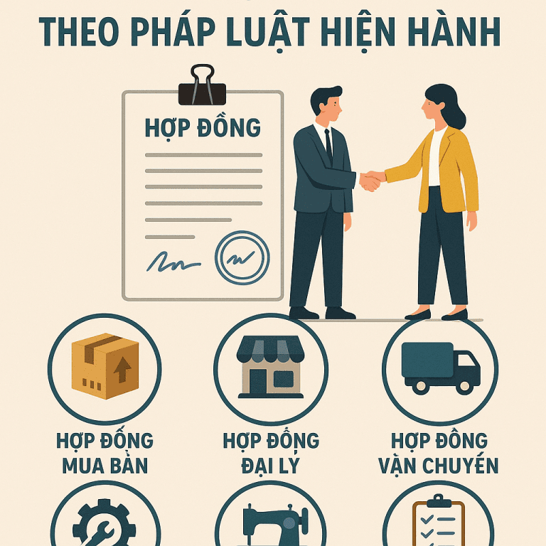Các loại hợp đồng thương mại theo quy định pháp luật hiện hành. 10 ChatGPT Image 14 36 12 9 thg 7 2025