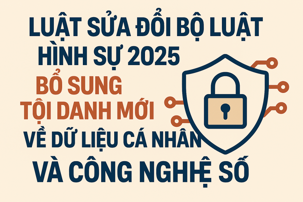 Luật sửa đổi Bộ luật Hình sự 2025: Bổ sung tội danh mới về dữ liệu cá nhân và công nghệ số