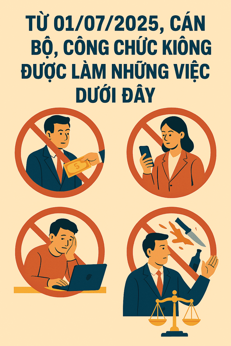 Từ 01/07/2025, cán bộ, công chức không được làm những việc dưới đây 15 Copilot 20250716 102421