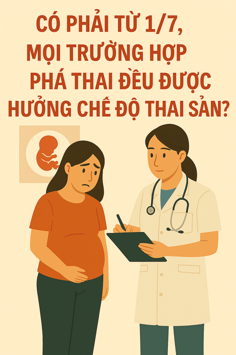 Có phải từ 1/7, mọi trường hợp phá thai đều được hưởng chế độ thai sản 14 Copilot 20250731 113926
