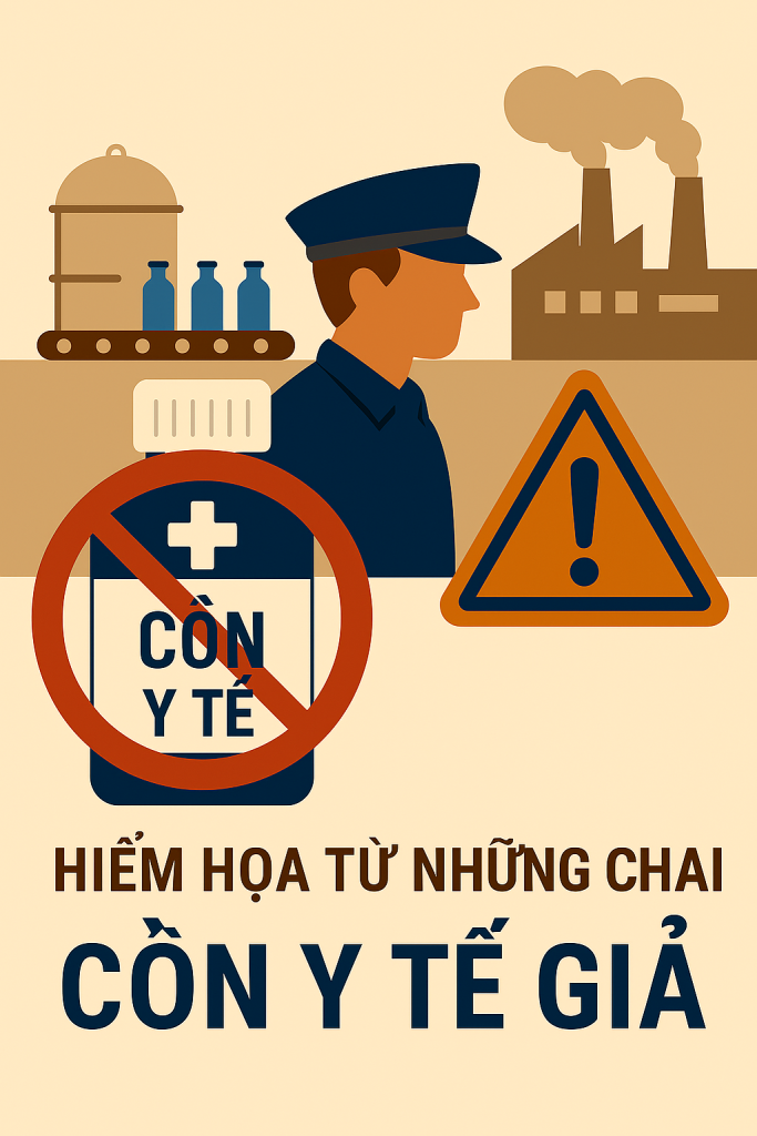 Hiểm họa từ những chai cồn y tế giả: Triệt phá đường dây sản xuất trái phép