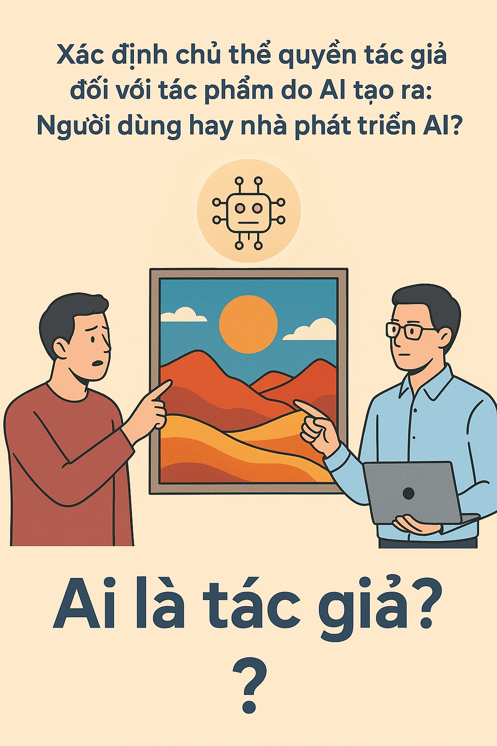 Xác định chủ thể quyền tác giả đối với tác phẩm do AI tạo ra: Người dùng hay nhà phát triển AI?