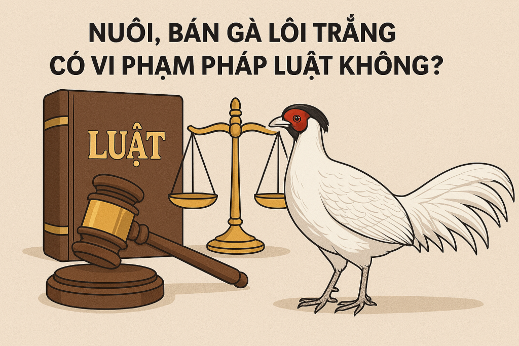 Nuôi, bán gà lôi trắng có vi phạm pháp luật không? 1 Nuôi, bán gà lôi trắng có vi phạm pháp luật không?