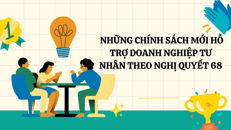 Những chính sách mới hỗ trợ doanh nghiệp tư nhân theo Nghị quyết 68 16 Cream and Green Illustrative Business Report Presentation